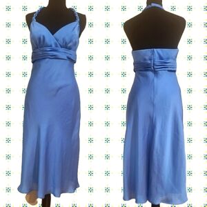 David's Bridal Braided Halter Neck Slip Dress